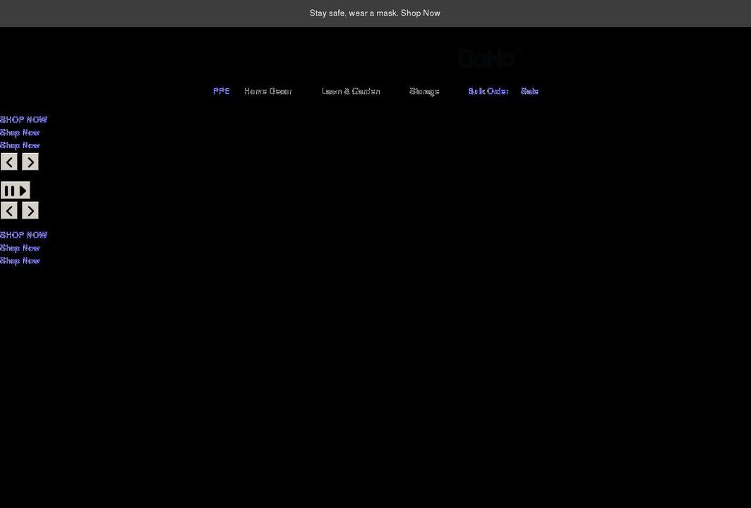 dahousashop.com shopify website screenshot
