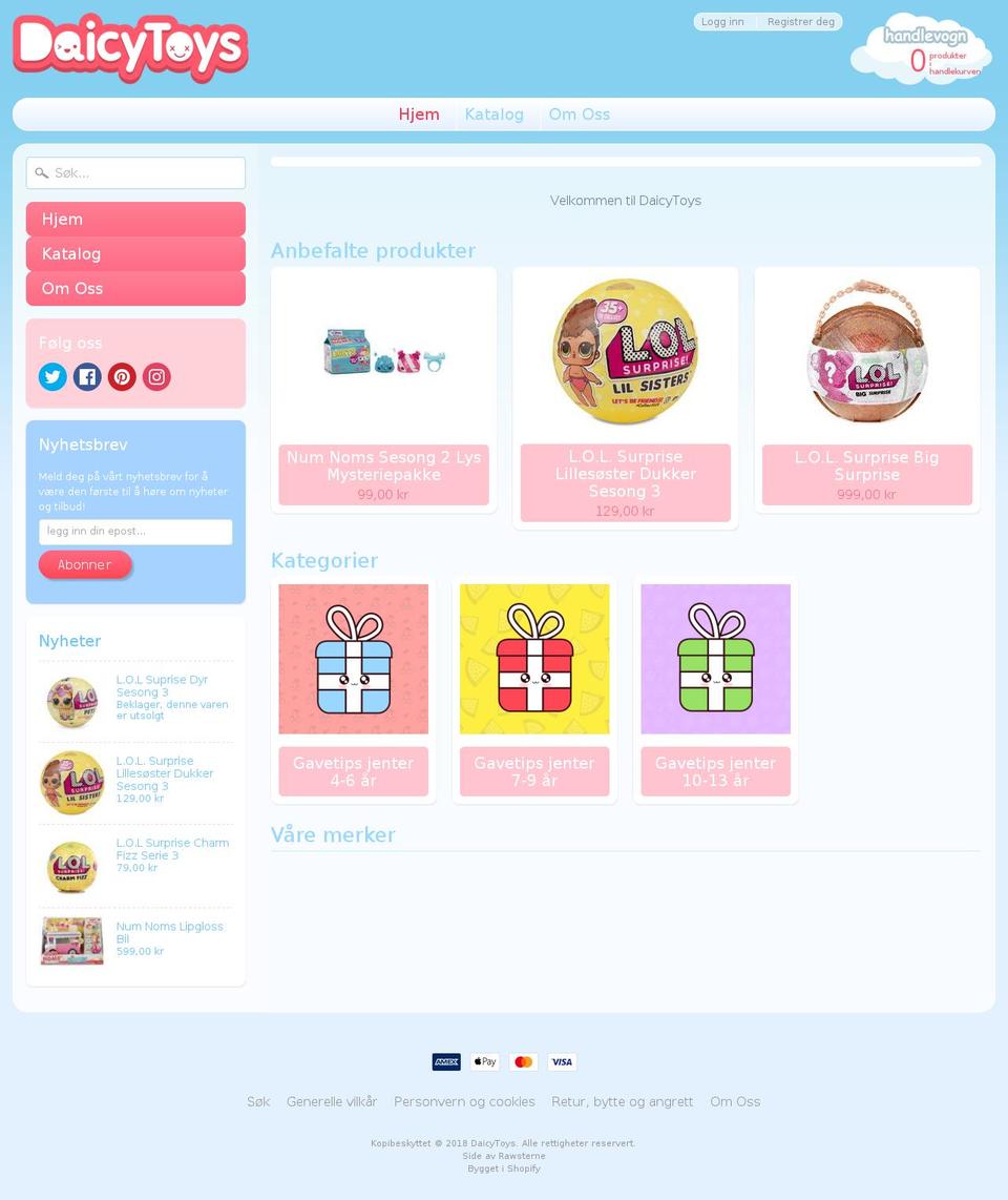 daicytoys.com — Shopify storefront screenshot