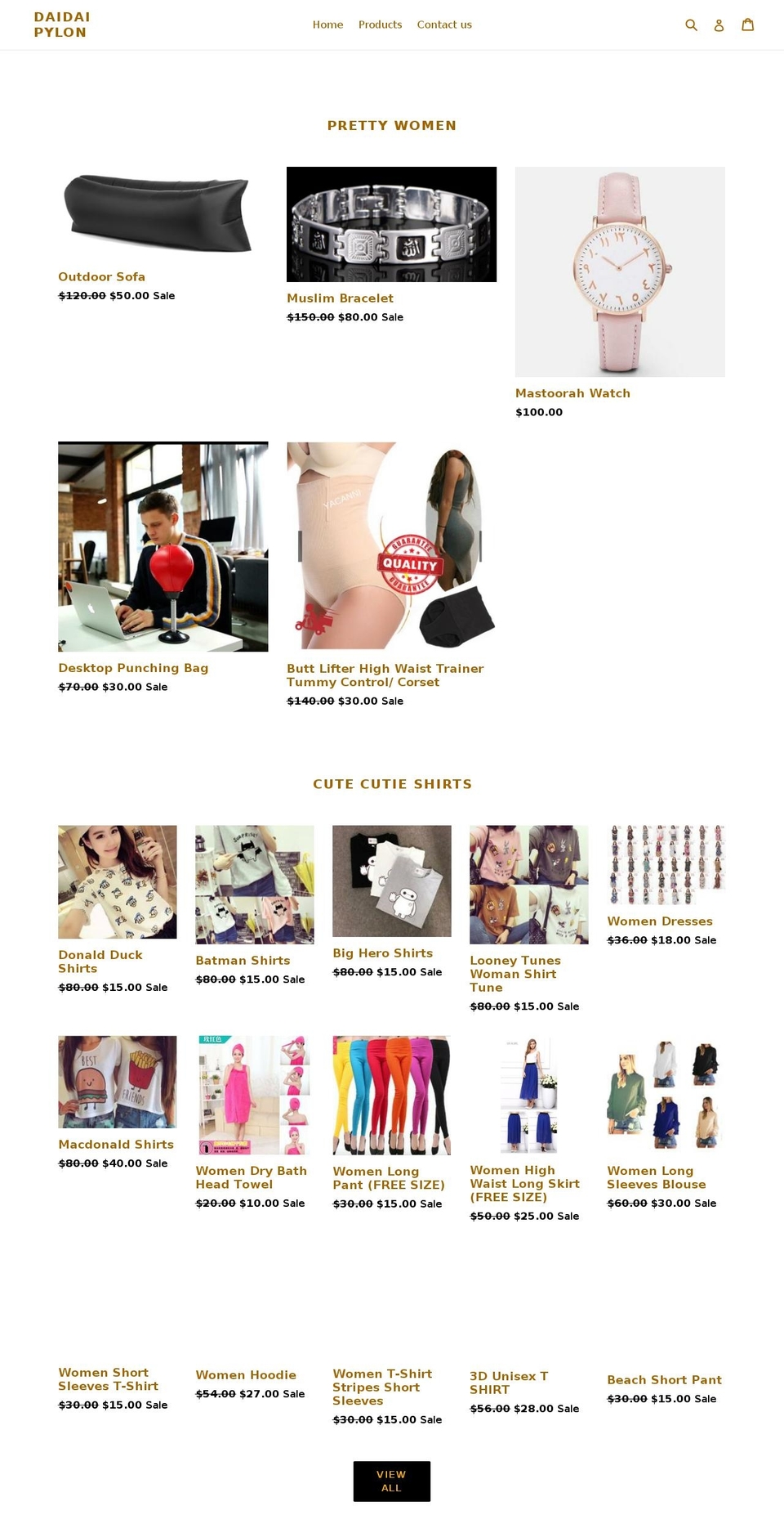 daidaipylon.com — Shopify storefront screenshot