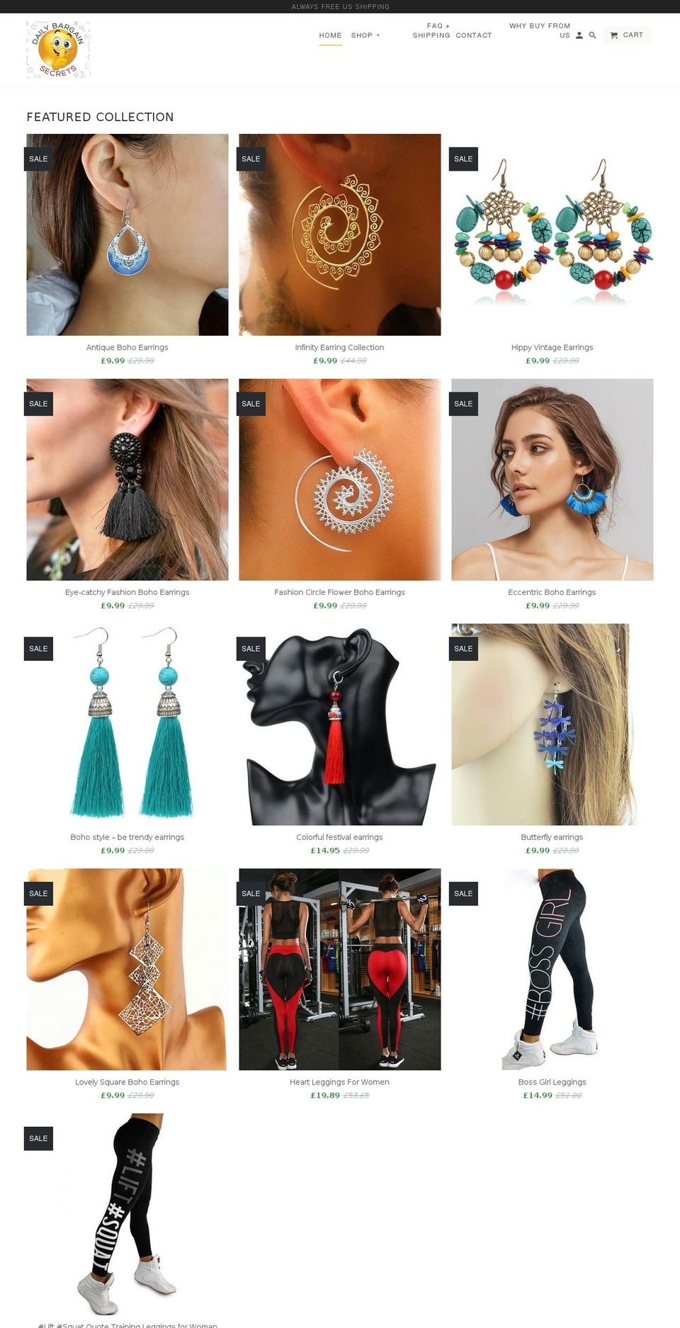 dailybargainsecrets.com — Shopify storefront screenshot