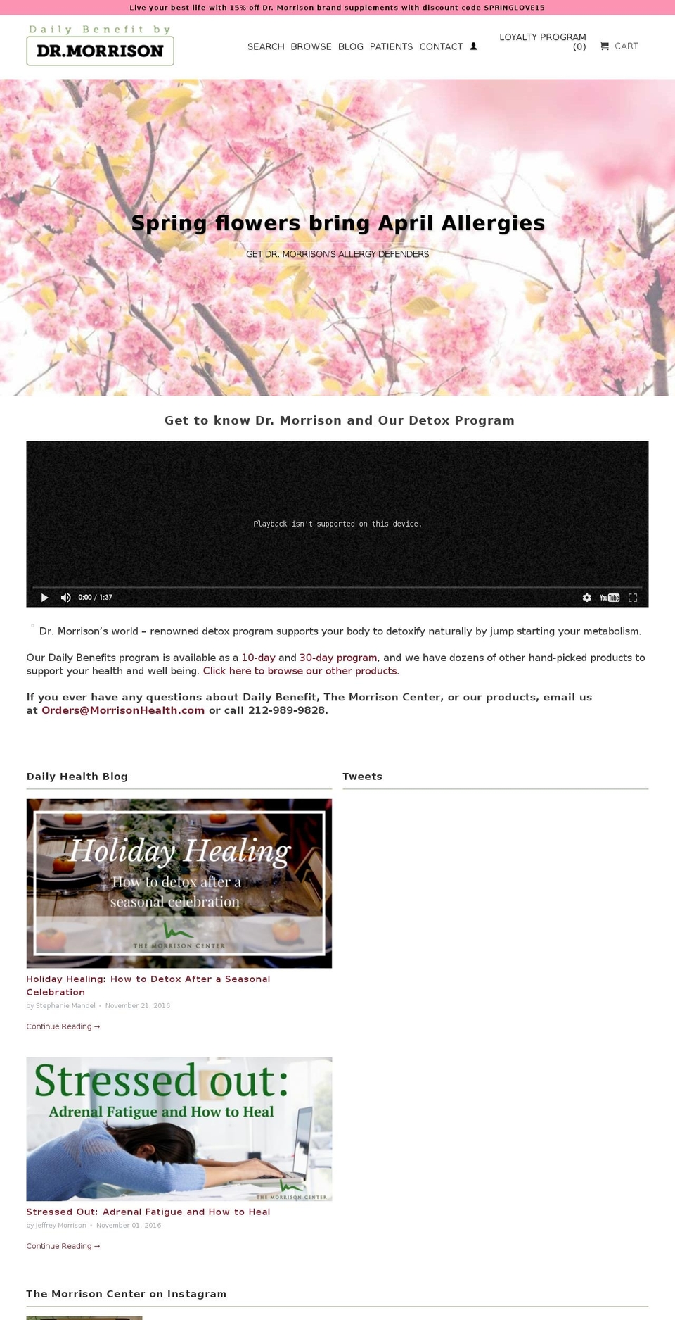 dailybenefit.com shopify website screenshot