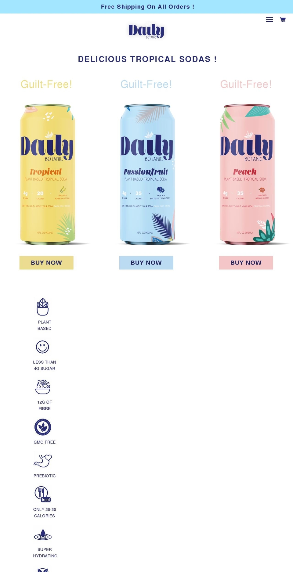 dailybotanic.com shopify website screenshot