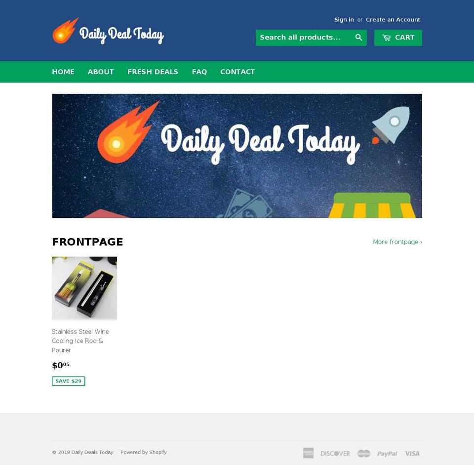 dailydealtoday.com shopify website screenshot