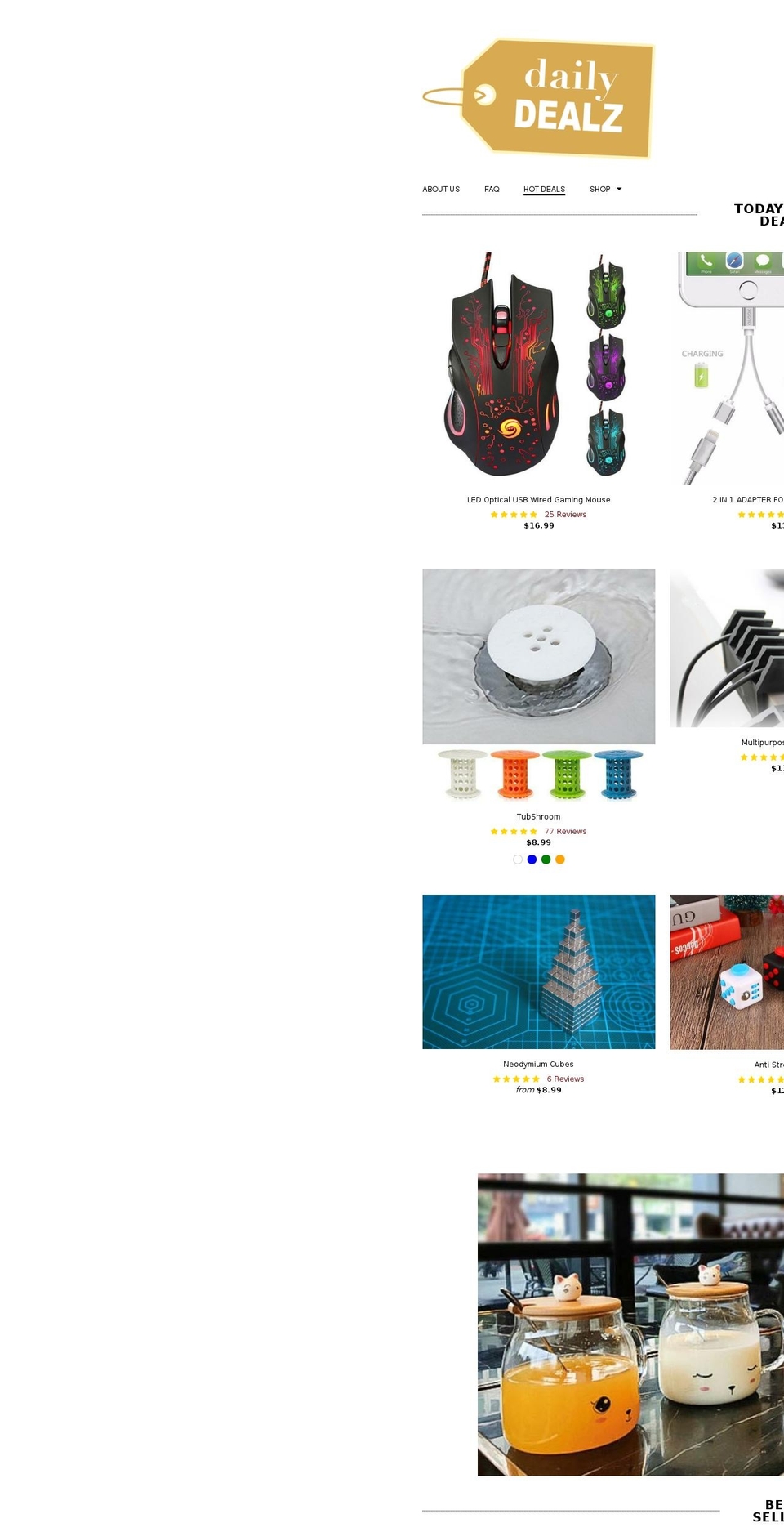 dailydealznow.com — Shopify storefront screenshot