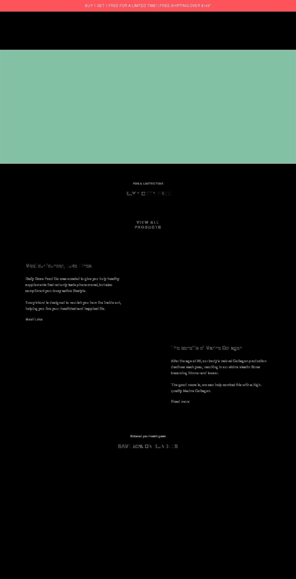 dailydosefoodco.com shopify website screenshot