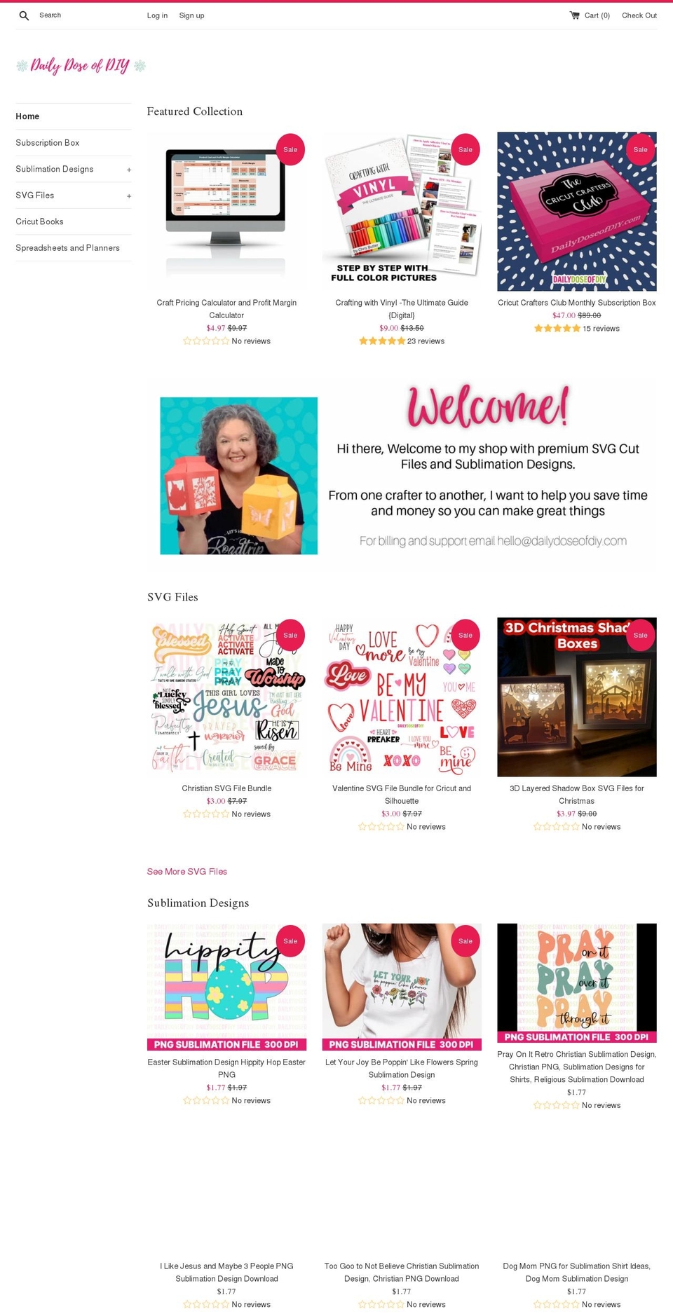 dailydoseofdiyshop.com shopify website screenshot