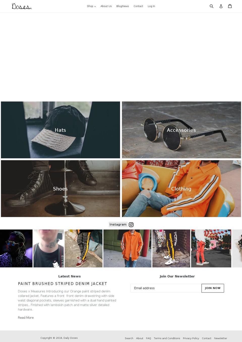 dailydoses.co shopify website screenshot