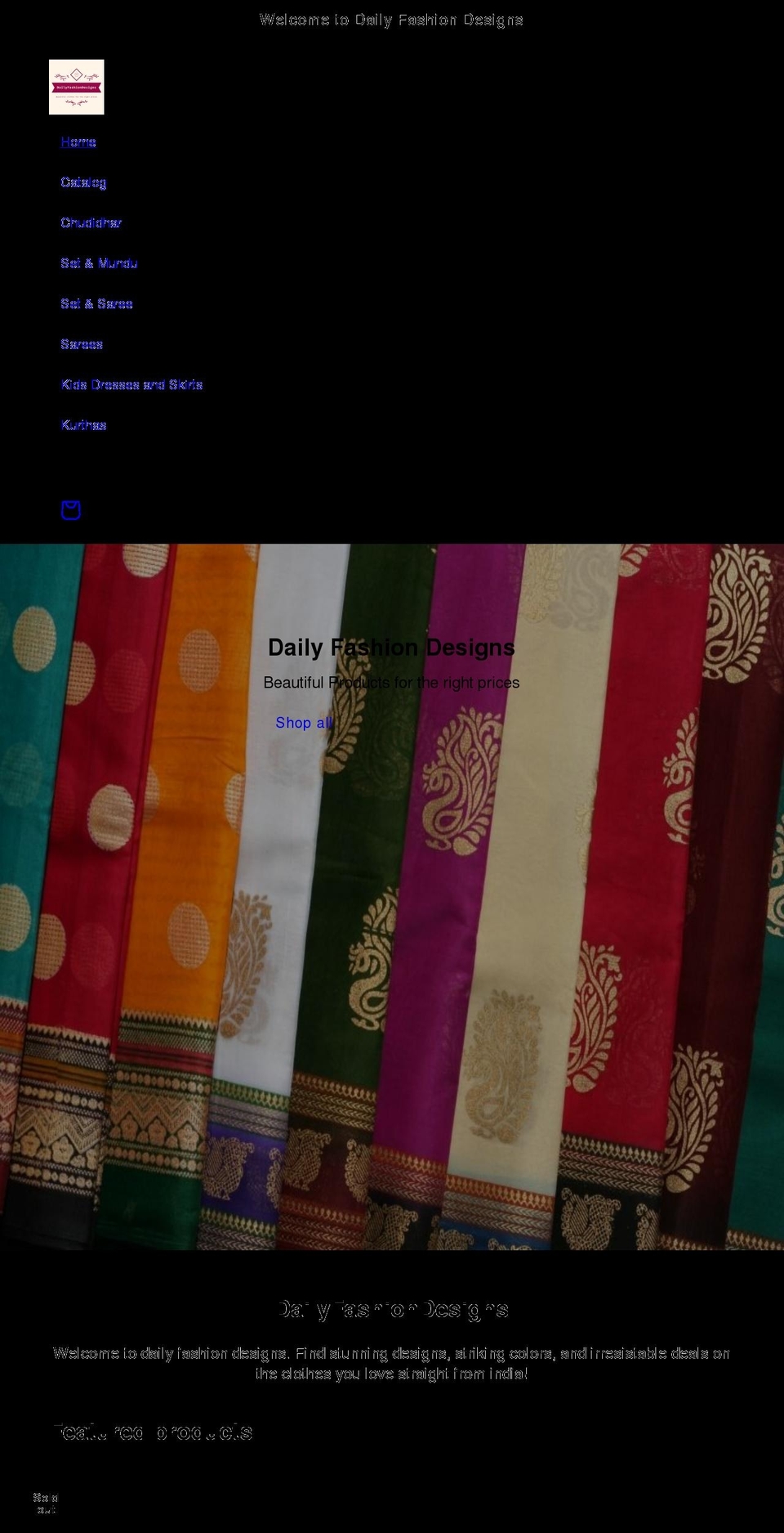 dailyfashiondesigns.com shopify website screenshot