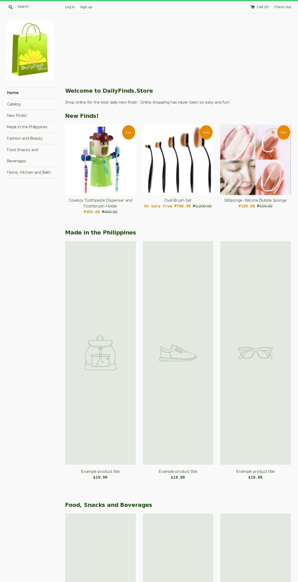 dailyfinds.store shopify website screenshot