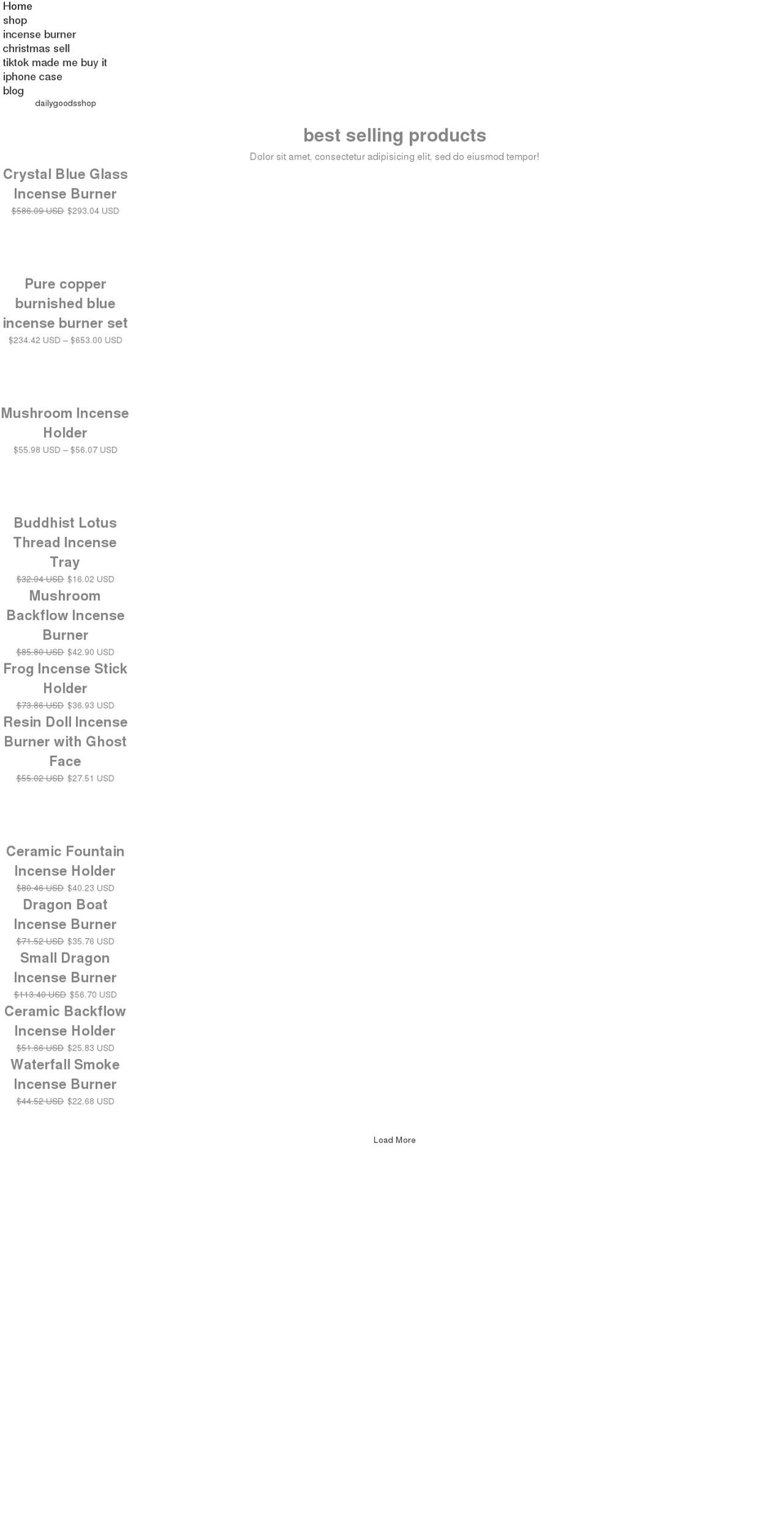 dailygoodsshop.com shopify website screenshot