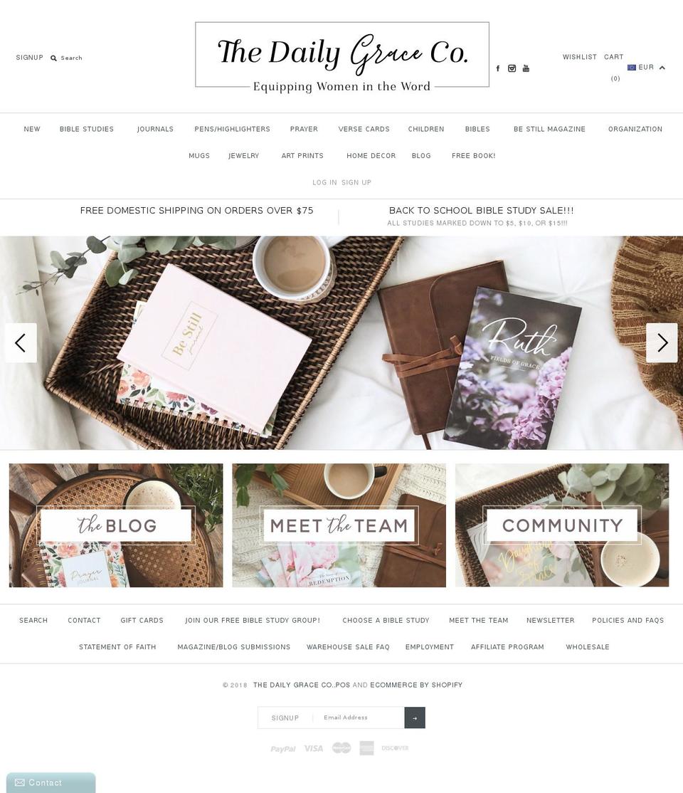 dailygracecompany.com — Shopify storefront screenshot