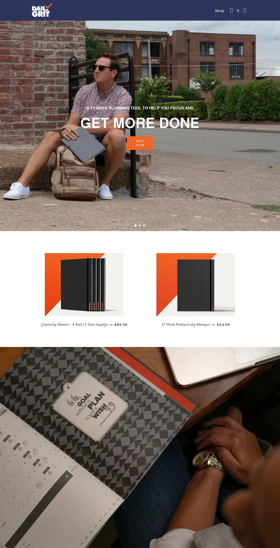 dailygrit.co shopify website screenshot