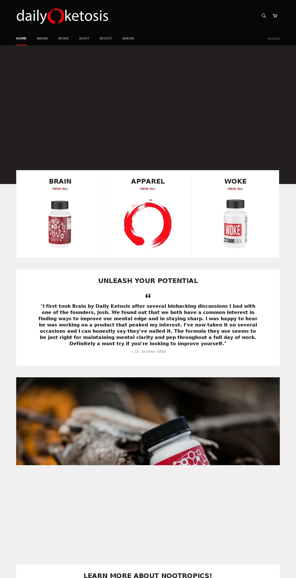 dailyketosis.com — Shopify storefront screenshot