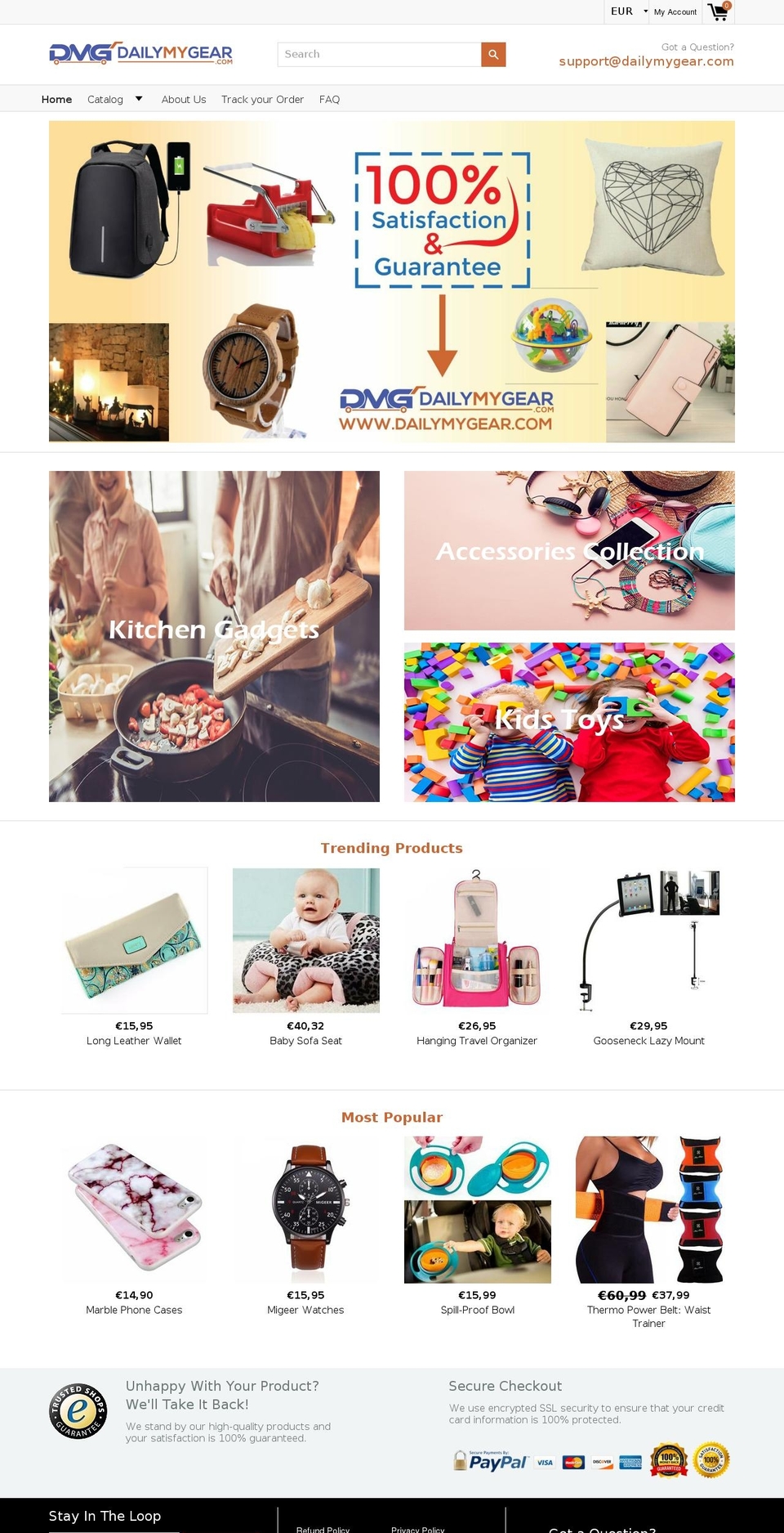 dailymygear.com — Shopify store on .com
