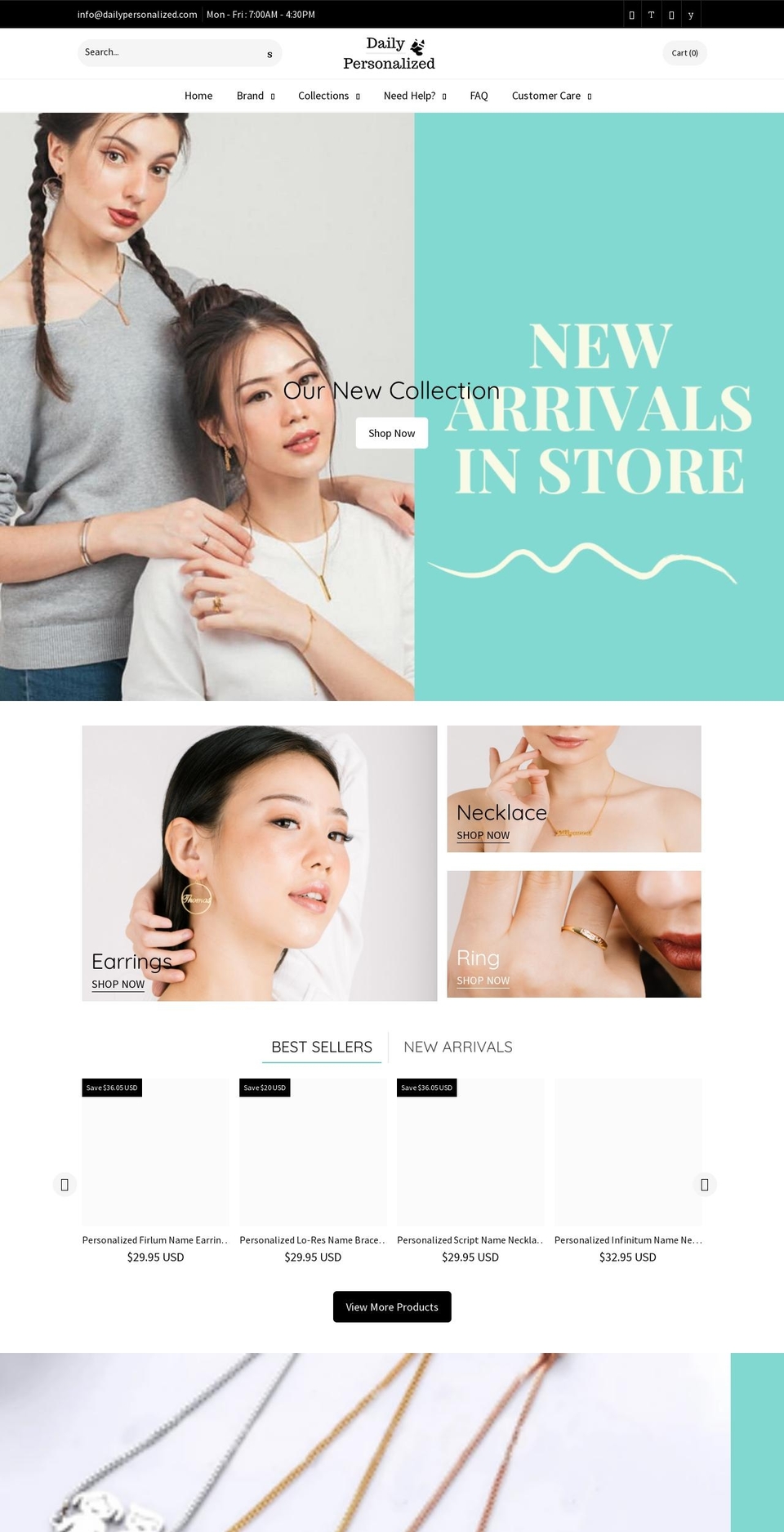 dailypersonalized.com shopify website screenshot