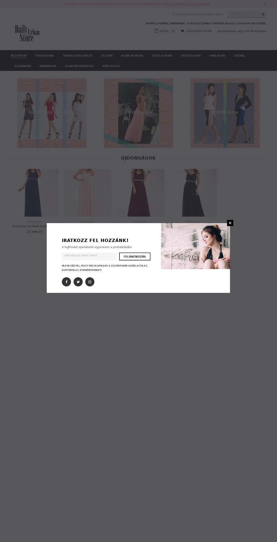 dailyurbanstore.com shopify website screenshot