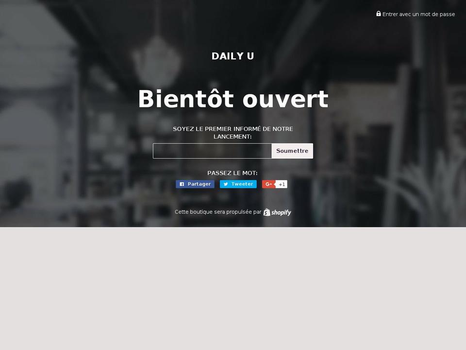 dailyushoop.com — Shopify storefront screenshot