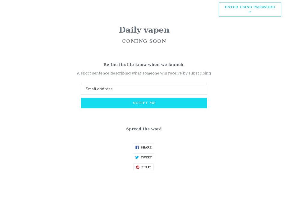 dailyvapen.myshopify.com shopify website screenshot