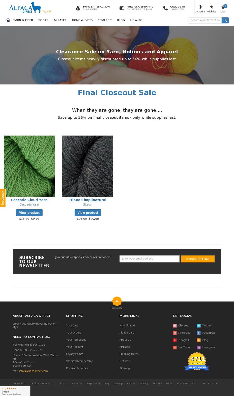 spruli setup ... (Afterpay Edits) Shopify theme site example dailyyarndeals.com