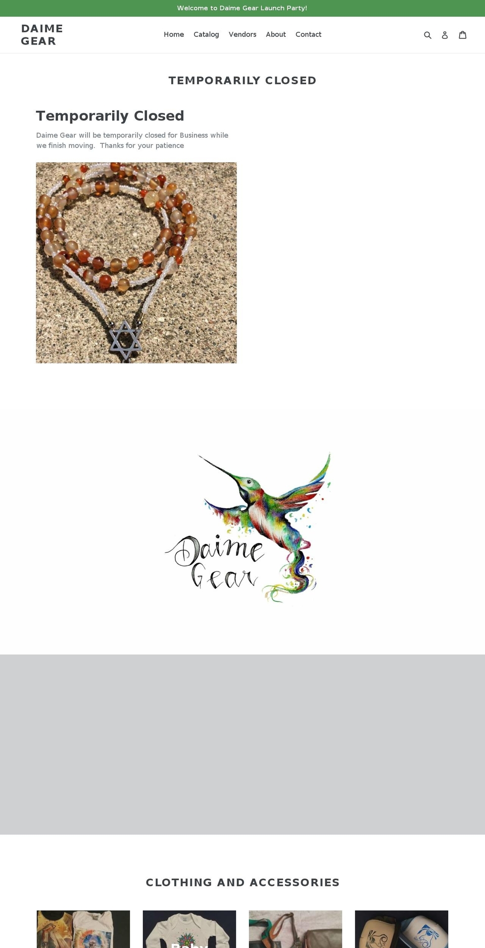 daimegear.com — Shopify storefront screenshot