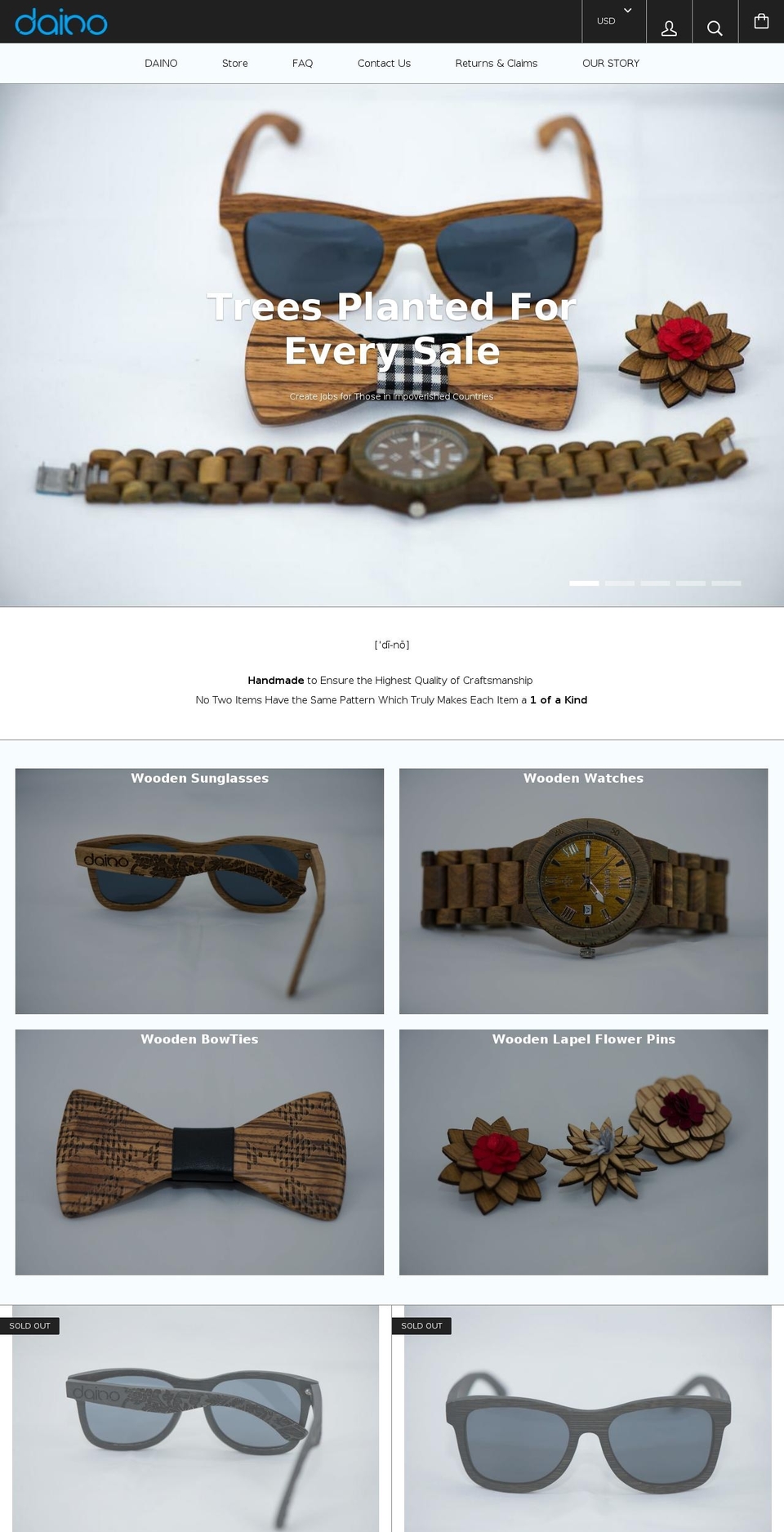 daino.ca shopify website screenshot