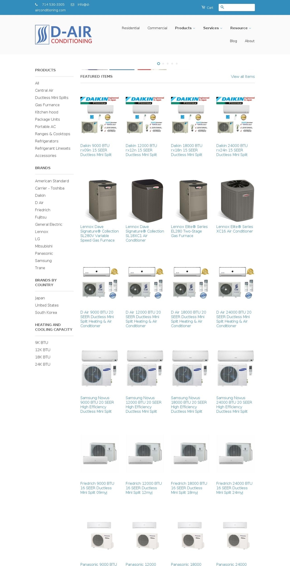 daircomfort.com shopify website screenshot