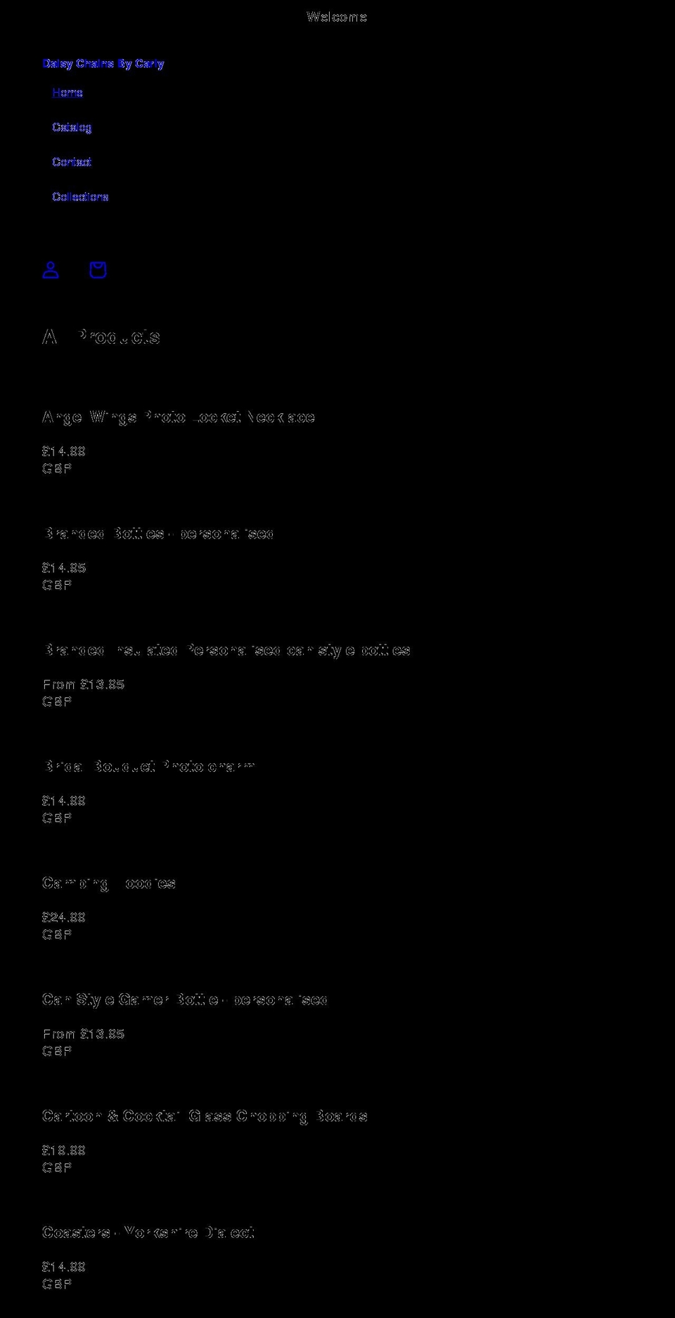 daisy-chains.com shopify website screenshot
