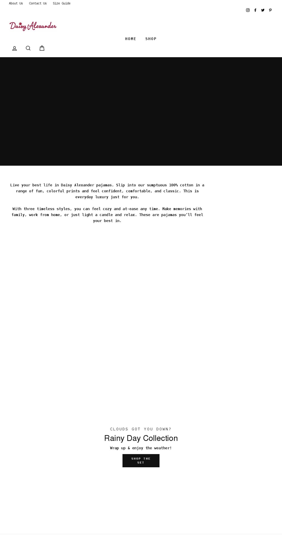 daisyalexander.com shopify website screenshot