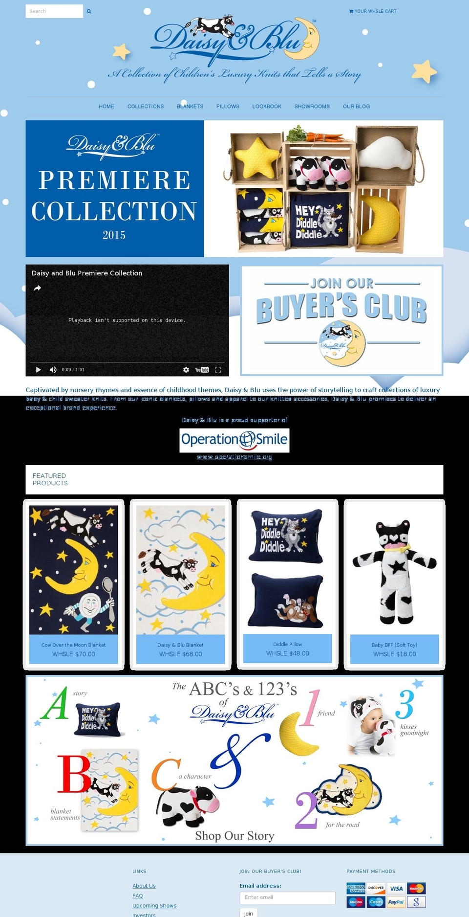 daisyandblu.com shopify website screenshot