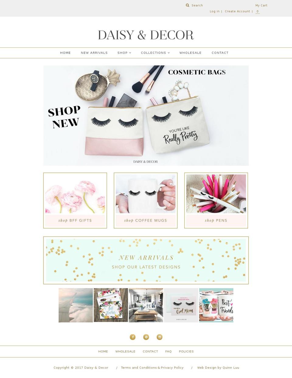 daisyanddecor.com — Shopify storefront screenshot
