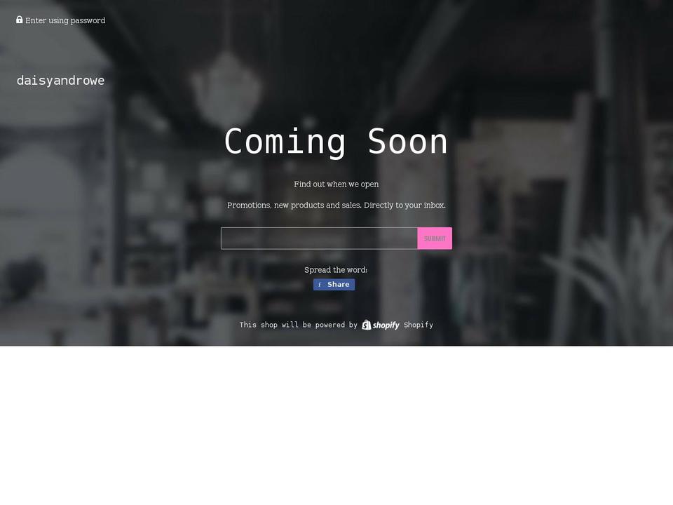 daisyandrowe.com.au shopify website screenshot