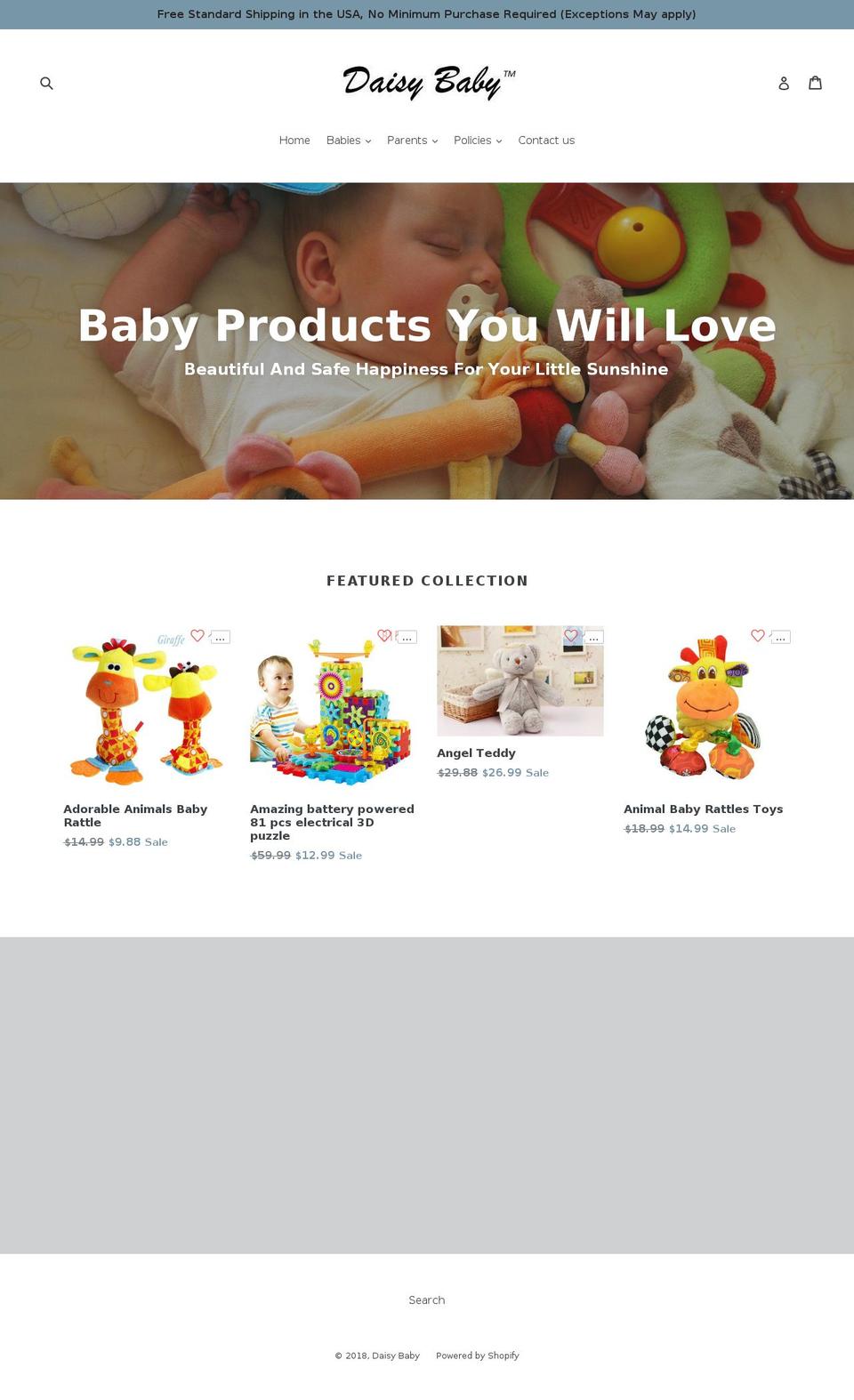 daisybaby.biz shopify website screenshot