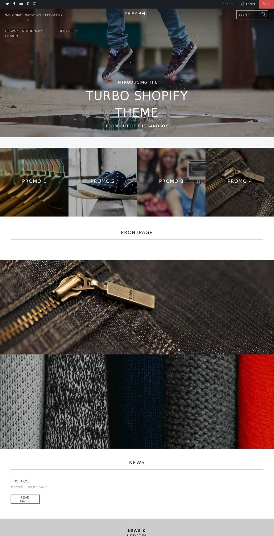 daisybelldesign.com shopify website screenshot