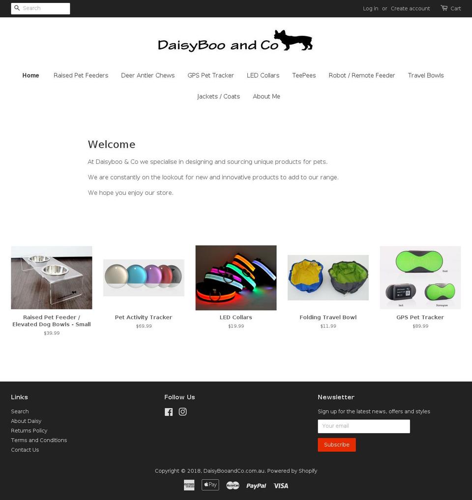daisybooandco.com.au shopify website screenshot
