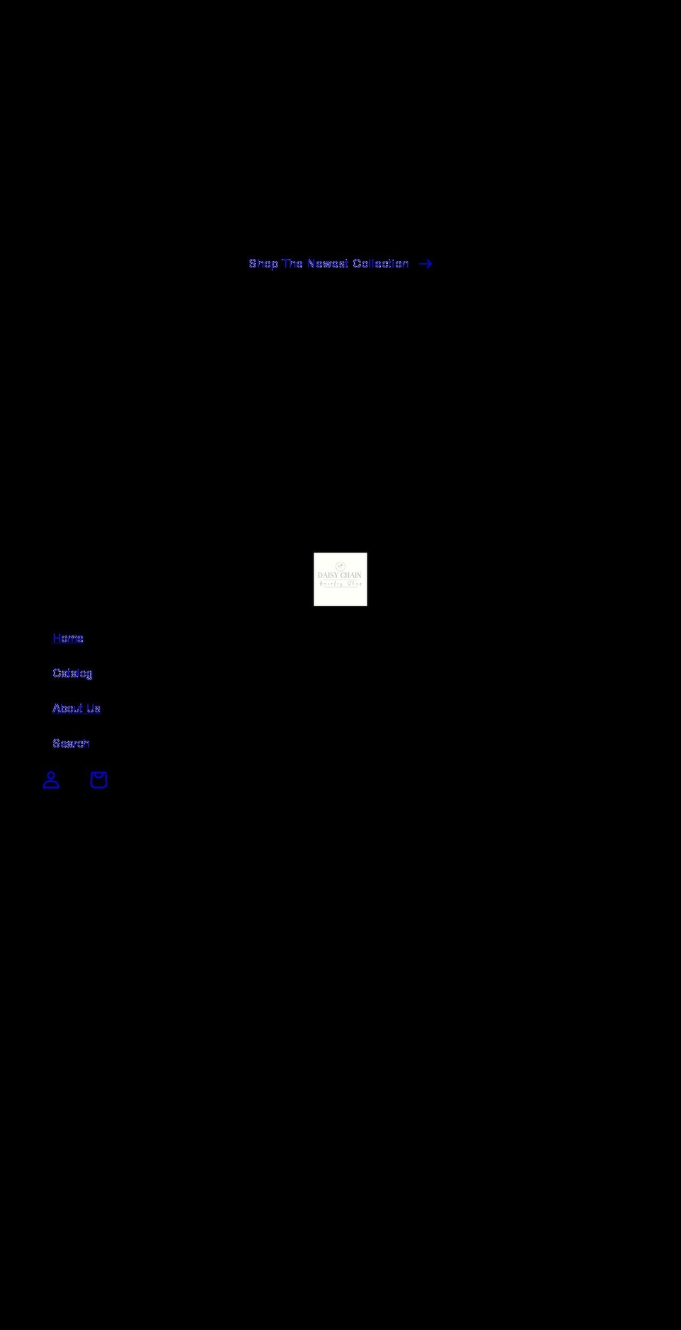 daisychainjewelryshop.com shopify website screenshot