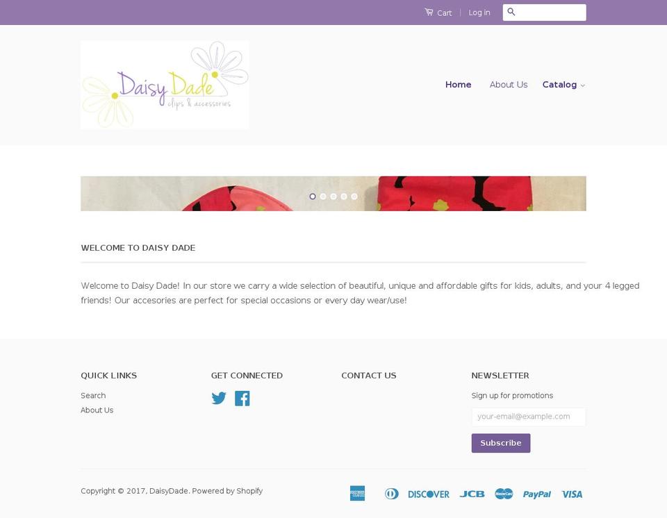 daisydade.com shopify website screenshot