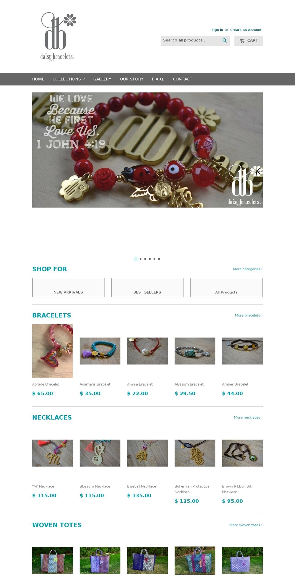 Daisy Website 08\/2015 Shopify theme site example daisydesignerjewelry.com