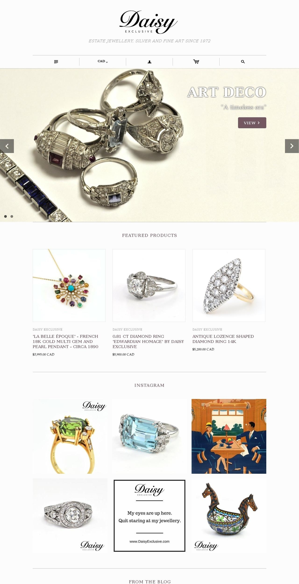 daisyexclusive.com shopify website screenshot