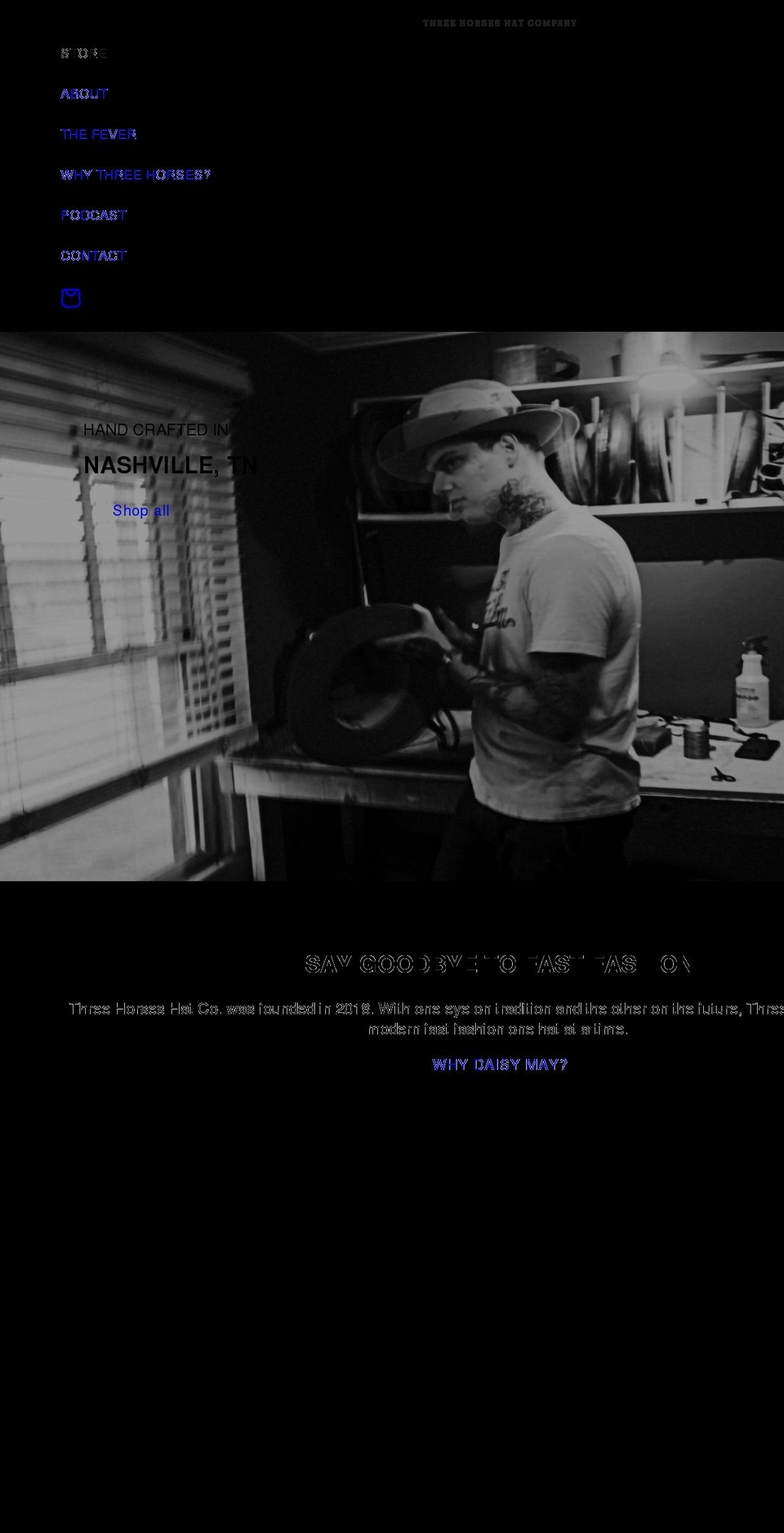 daisymayhats.com shopify website screenshot
