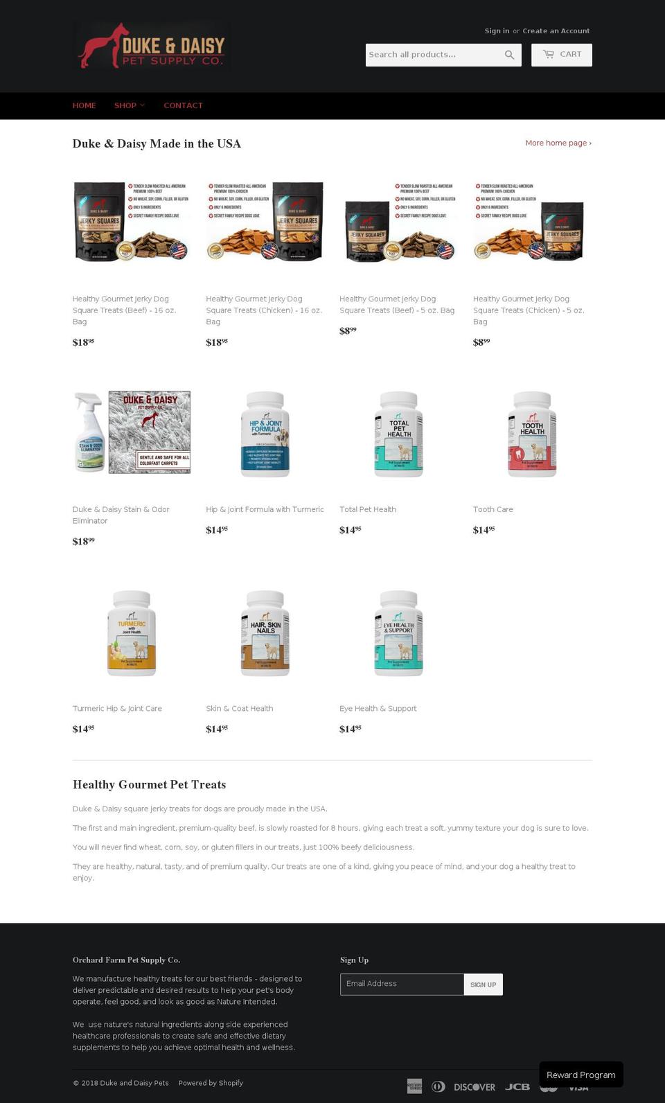 daisynduke.com — Shopify storefront screenshot