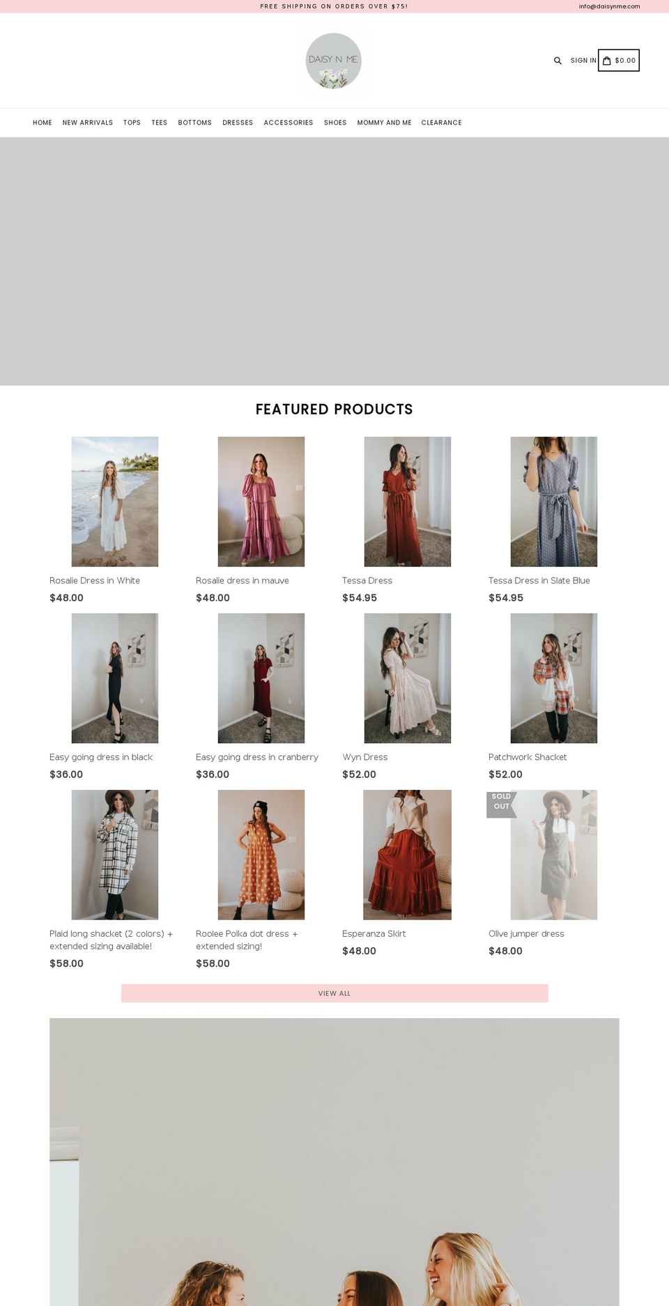 daisynme.com shopify website screenshot