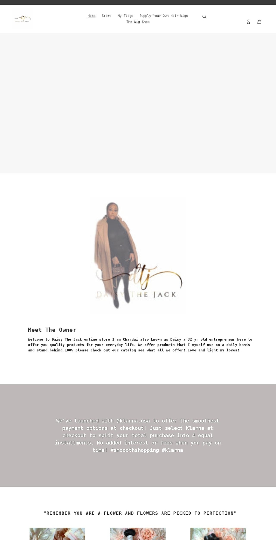 daisythejack.com shopify website screenshot