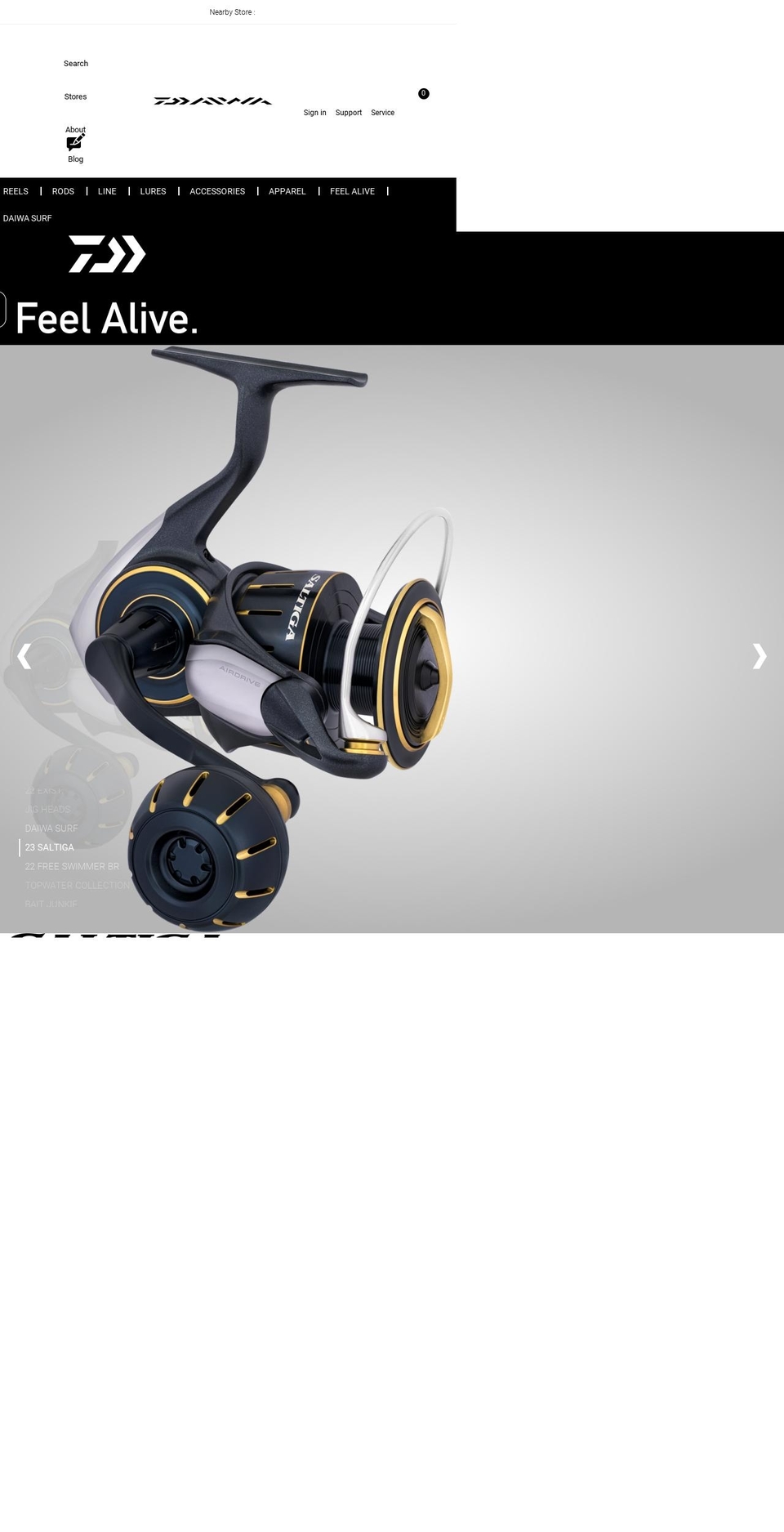 daiwa.co.nz shopify website screenshot