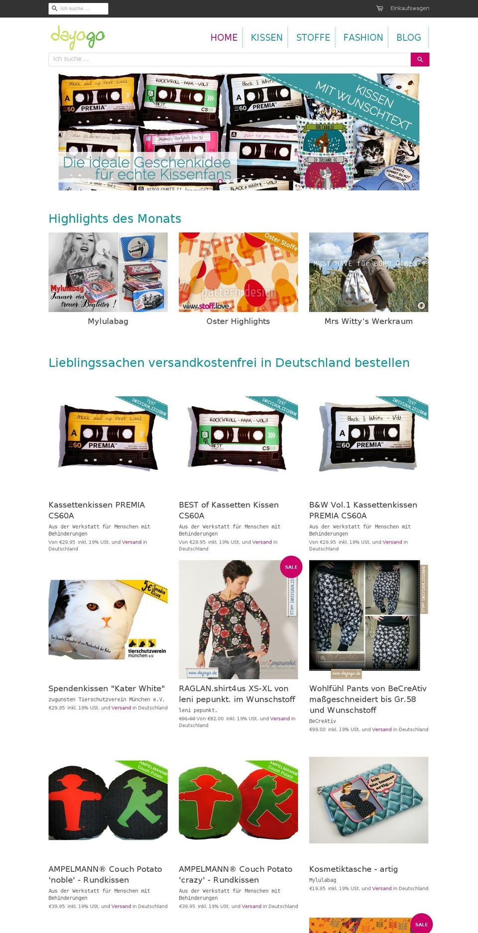 dajogo.com shopify website screenshot