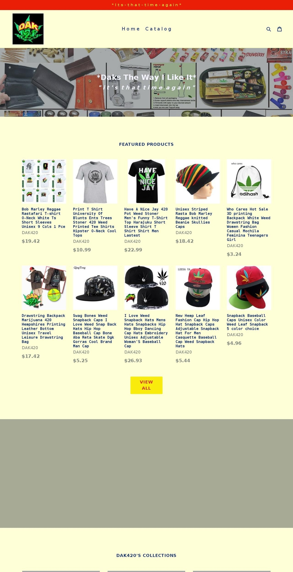 dak420.com — Shopify storefront screenshot
