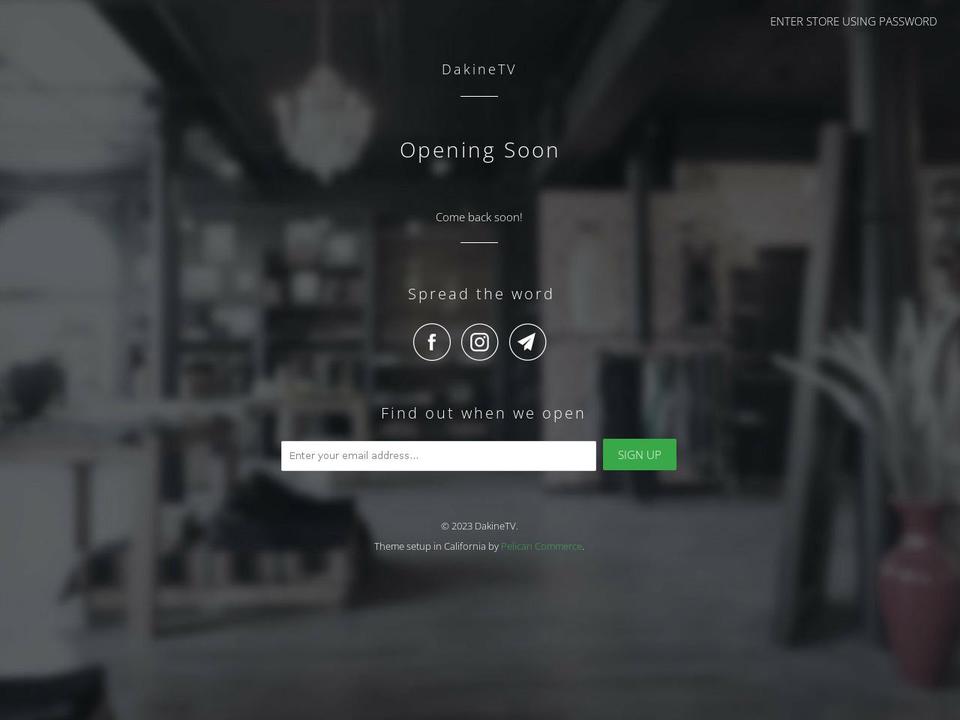 dakinetv.net shopify website screenshot
