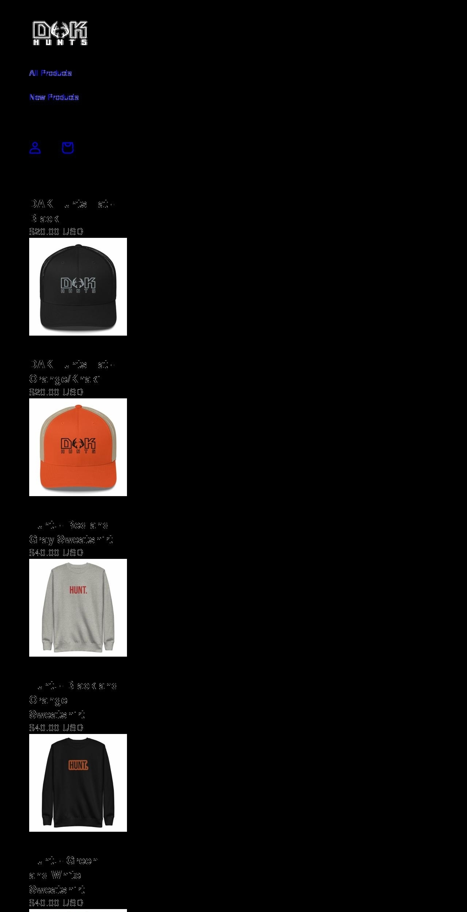 dakkenandkatie.com shopify website screenshot