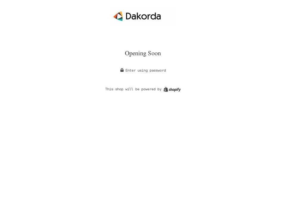 dakorda.com shopify website screenshot