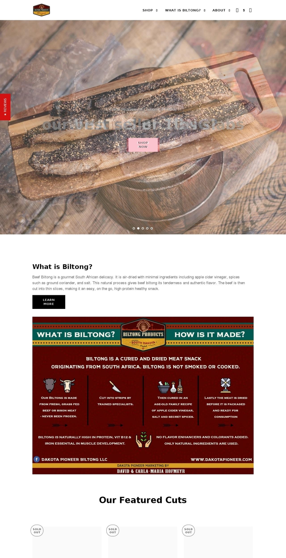 dakotapioneer.com shopify website screenshot