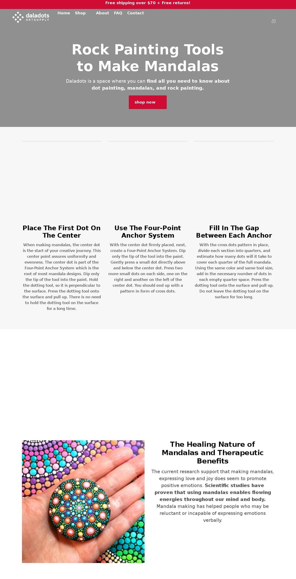 daladots.com — Shopify storefront screenshot